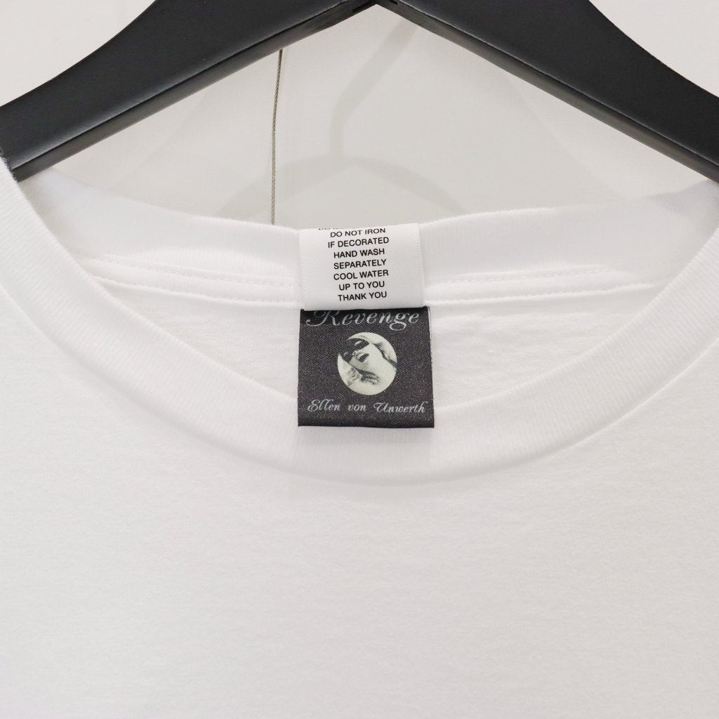 ELLEN VON UNWERTH | WASHED HEAVY WEIGHT CREW NECK T-SHIRT ( TYPE-1 ) #WHITE [EVU-WM-WT01]