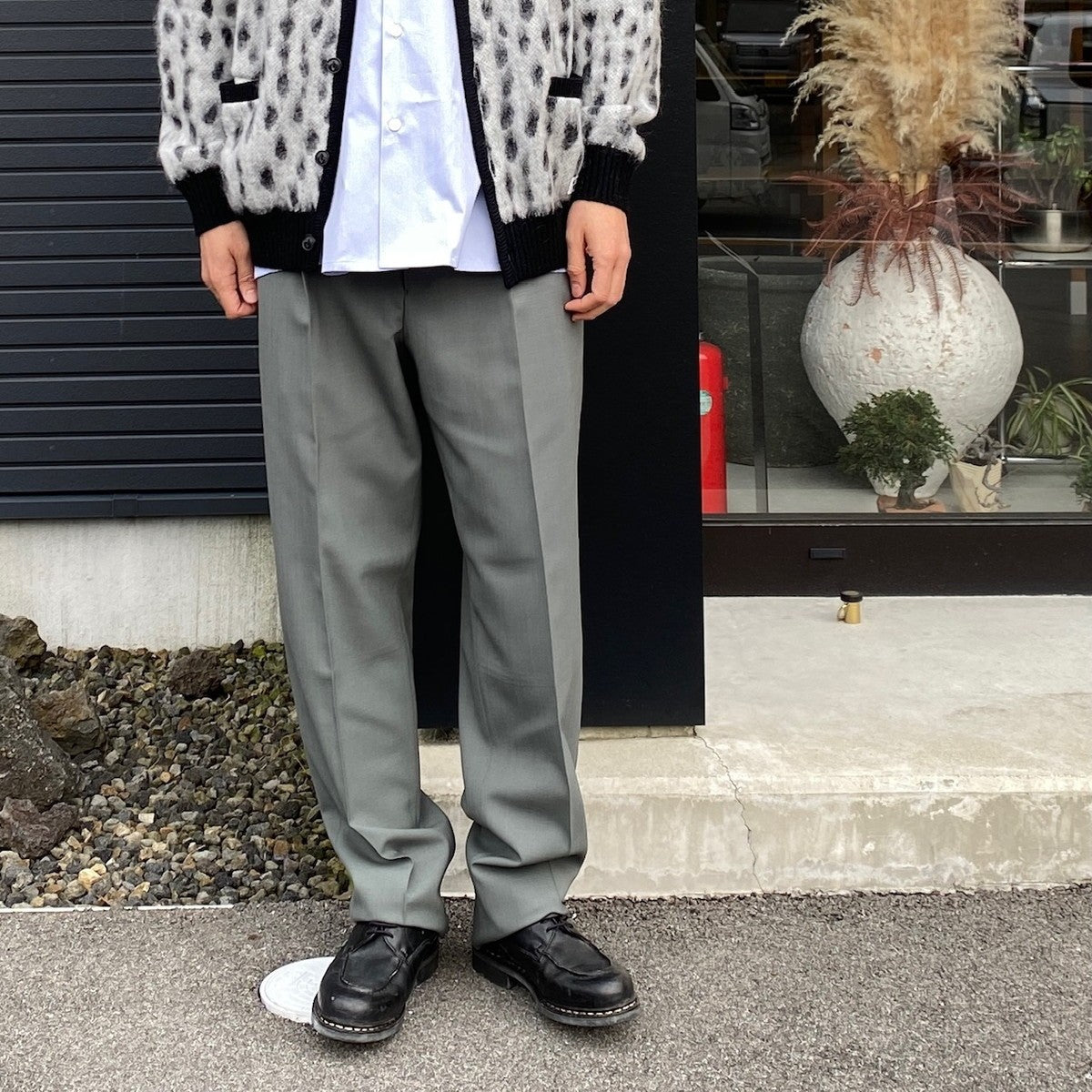 PLEATED TROUSERS -TYPE 2- #GRAY [24SS-WMP-TR14]