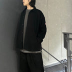 大黑色貼邊口袋襯衫 [CES26SH06]