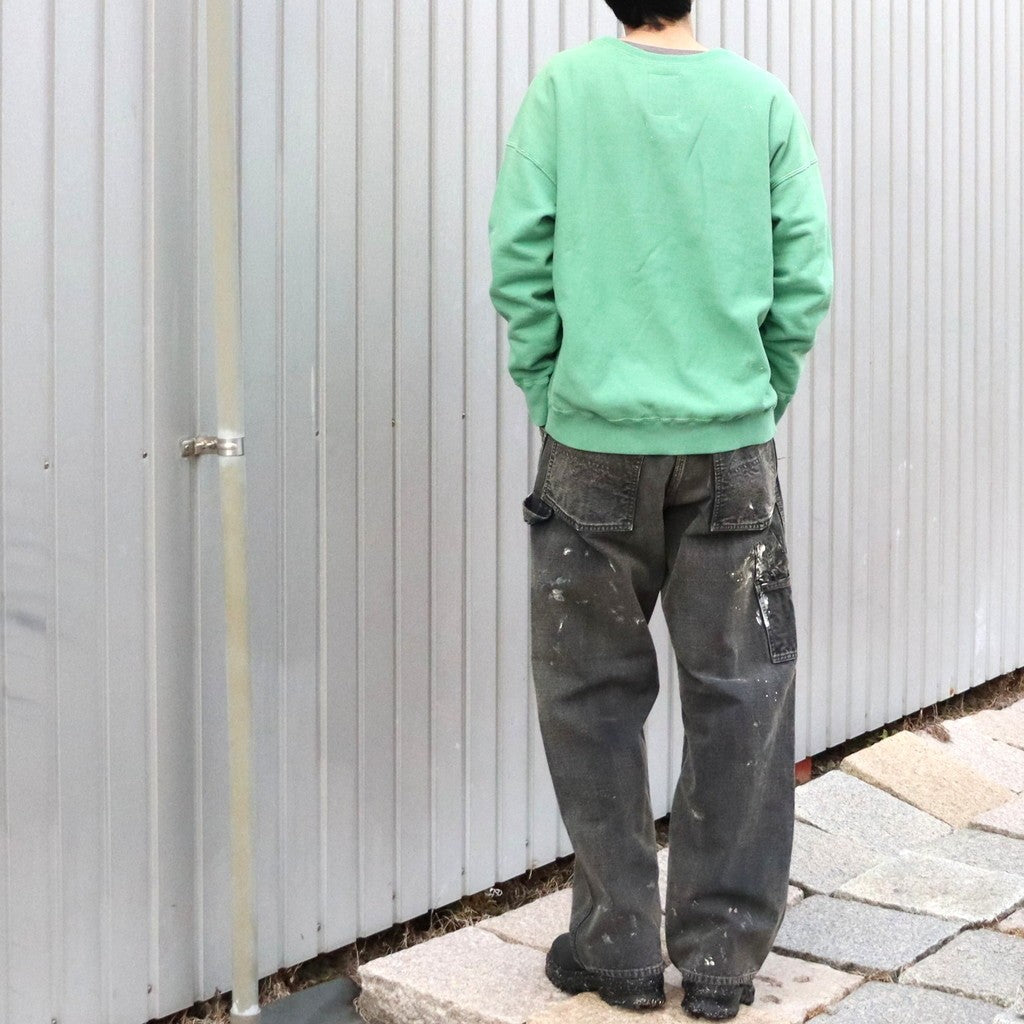 DISTRESSED SWEATSHIRT AGED #GREEN [BW261-DSS]