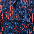 豹紋夏威夷襯衫 短袖 #藍色 [24FWE-WMS-HI01]