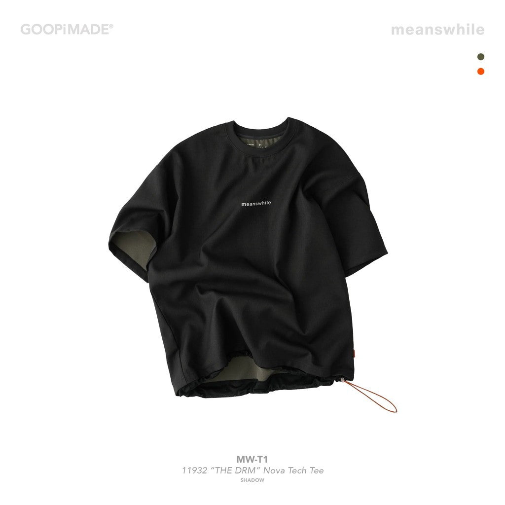 meanswhile | 「MW-T1」 1932 「THE DRM」 Nova Tech Tee #Shadow [GOOPI-25AW-SEP-02]