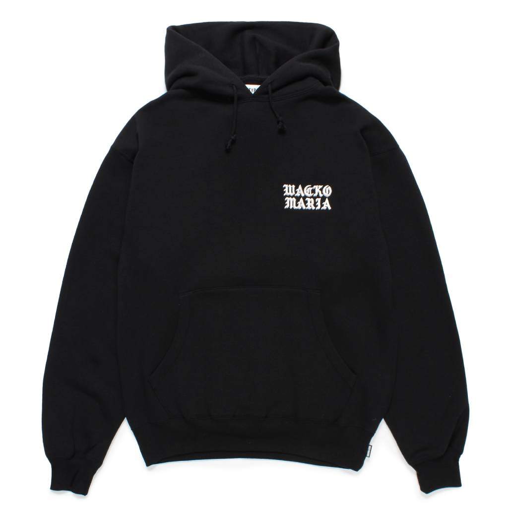 MIDDLE WEIGHT PULLOVER HOODED SWEAT SHIRT ( TYPE-2 ) #BLACK [24FW-WMC-SS06]