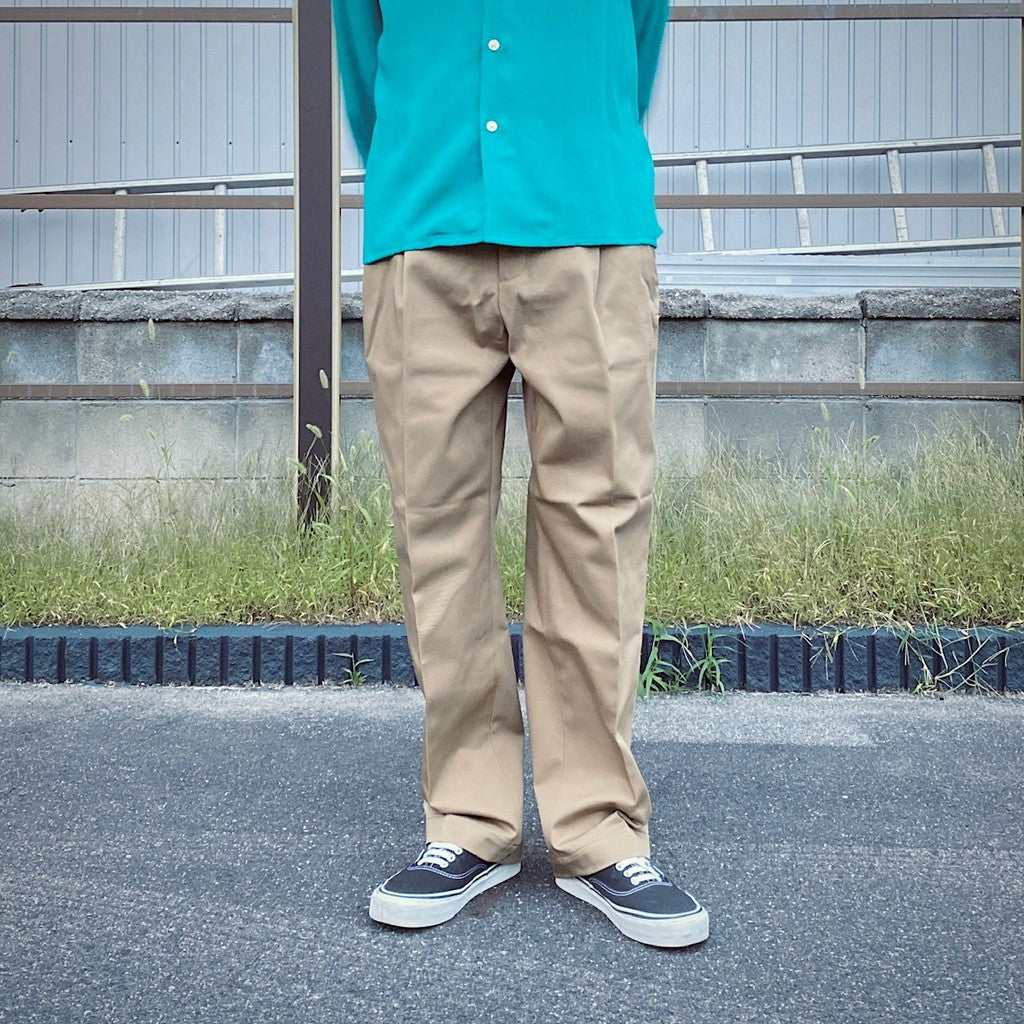 ワコマリア DOUBLE PLEATED CHINO TROUSERS WACKO MARIA ワコマリア DOUBLE PLEATED CHINO TROUSERS - CONUR