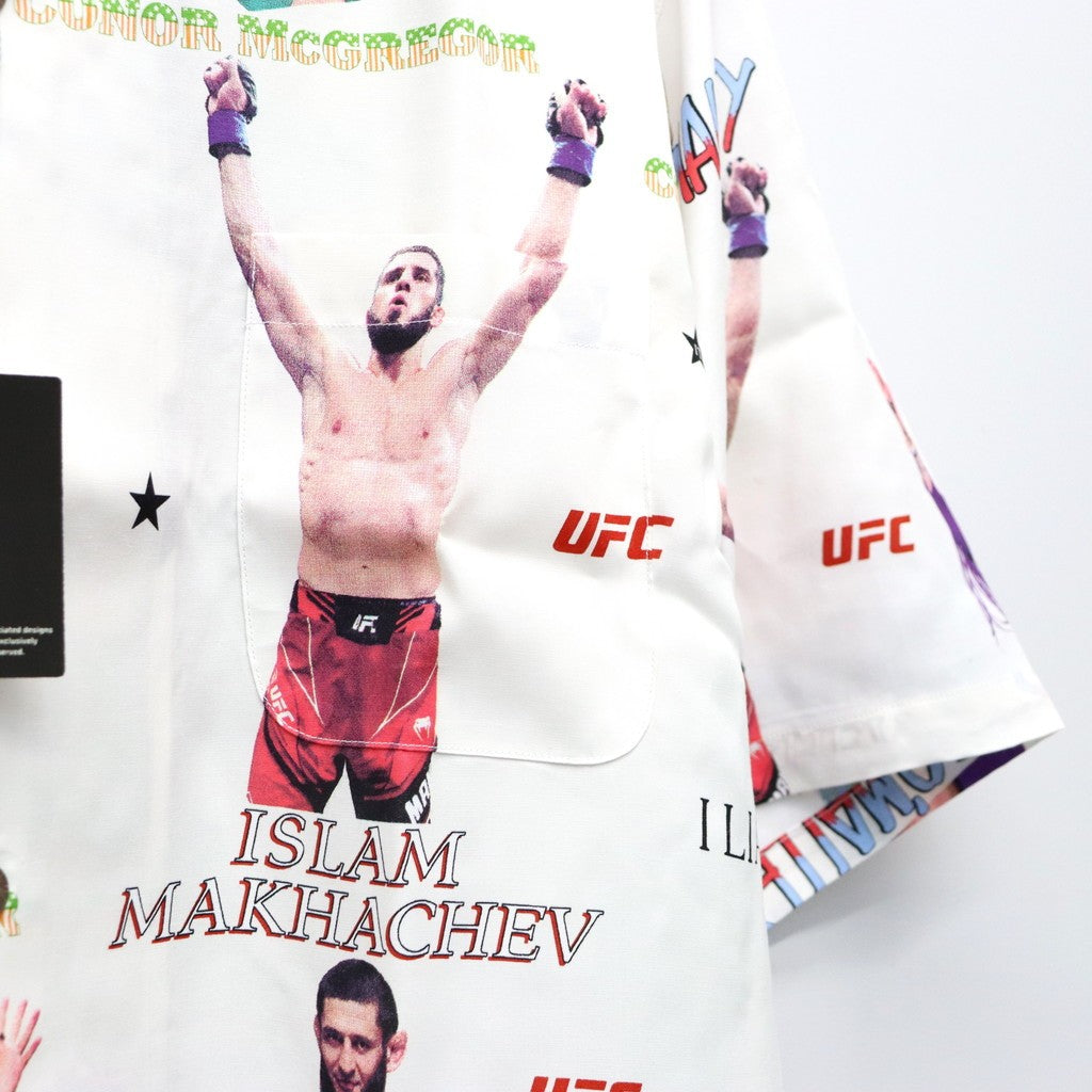 UFC | S/S HAWAIIAN SHIRT ( TYPE-1 ) #WHITE [UFC-WM-HI01]