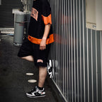 COLLEGE DOBBY S/S T-SHIRT #Black [SU25-T01]