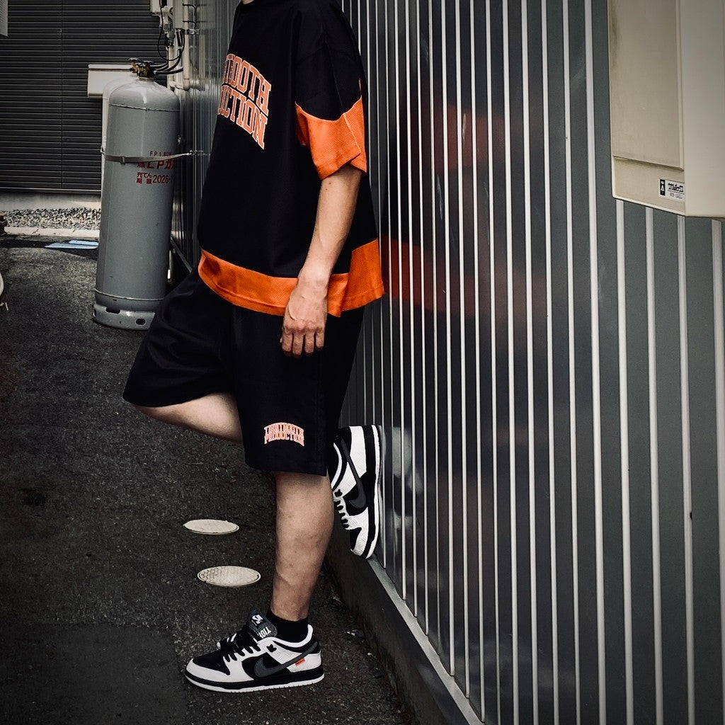 COLLEGE DOBBY S/S T-SHIRT #Black [SU25-T01]