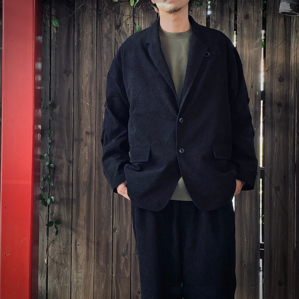 TECH LOOSE 2B JACKET CORDUROY #BLACK [BJ-32025W] – cocorozashi