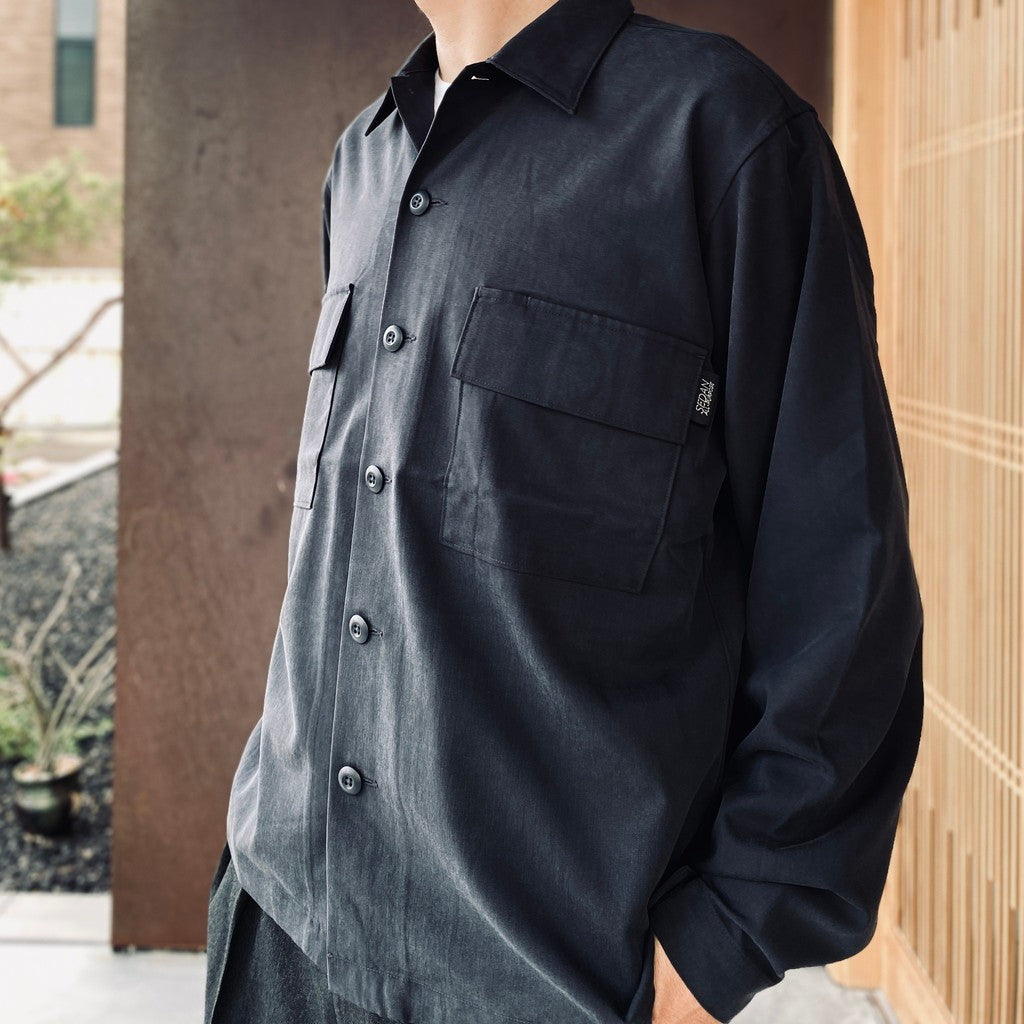 Military Over Shirts #Black [SD26F-SH03]
