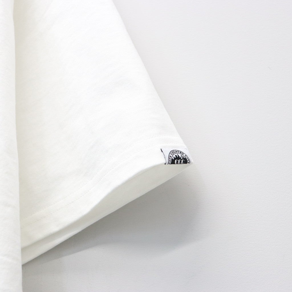 COTTON T-SHIRT_CITY LIGHTS #WHITE/COLOR [CCC-261T003]