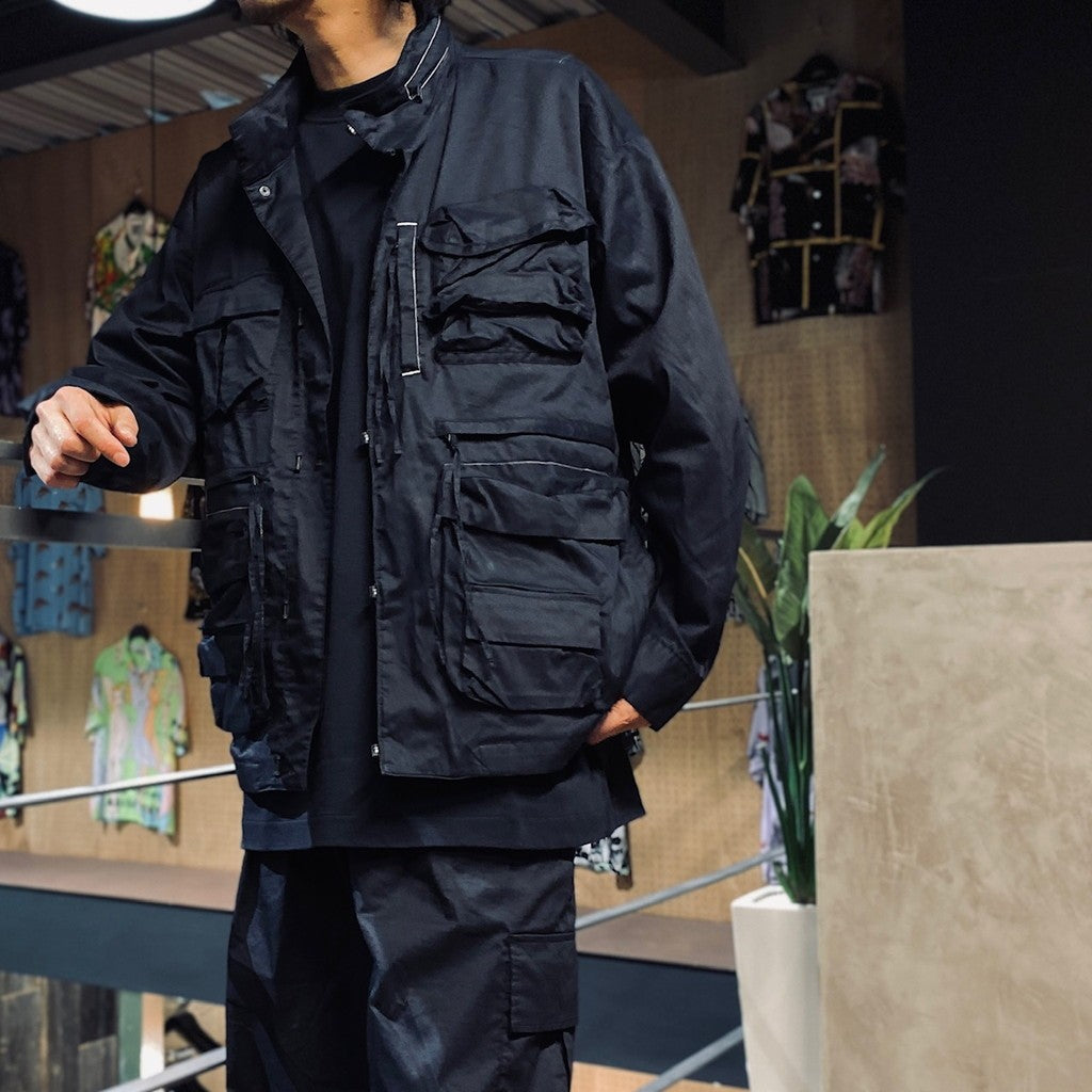 PIGMENT DYE UTILITY BLOUSON #NAVY [FPU08241U0001]