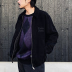 SUEDE LEATHER 50'S JACKET ( TYPE-1 ) #BLACK [25SSE-WMO-BL03]
