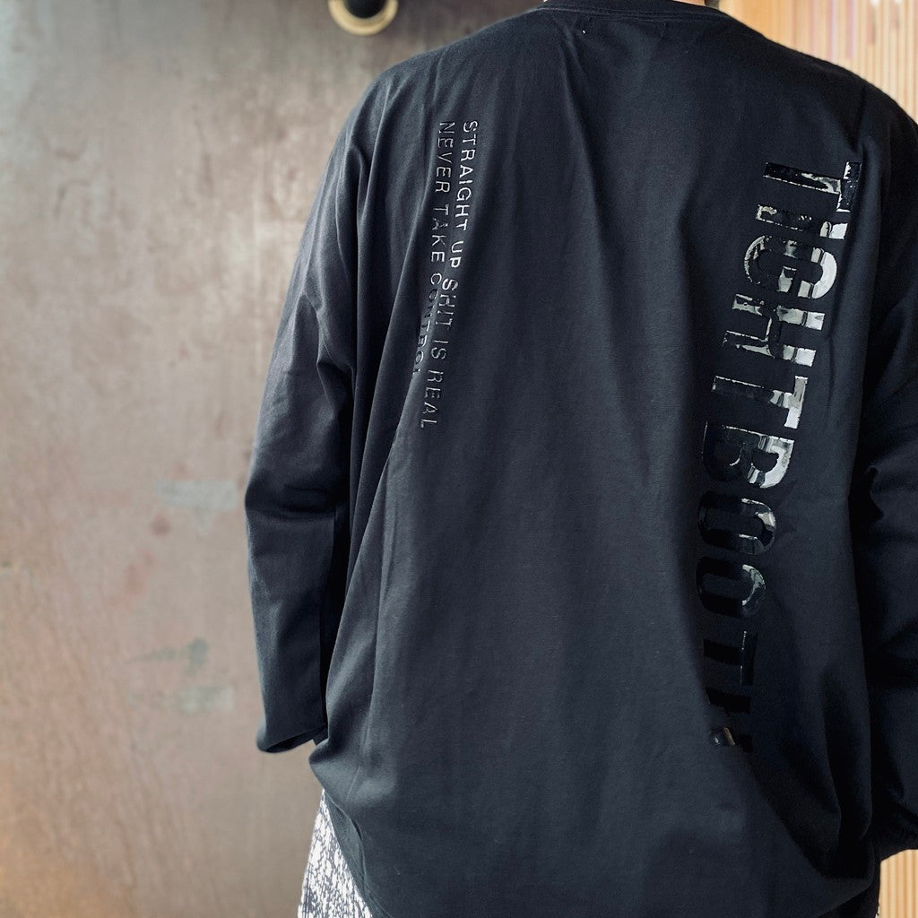 LABEL LOGO L/S T-SHIRT #Black [SS26-T02]