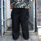 STRIPE BAGGY CARGO PANTS #Black [SU26-B06]