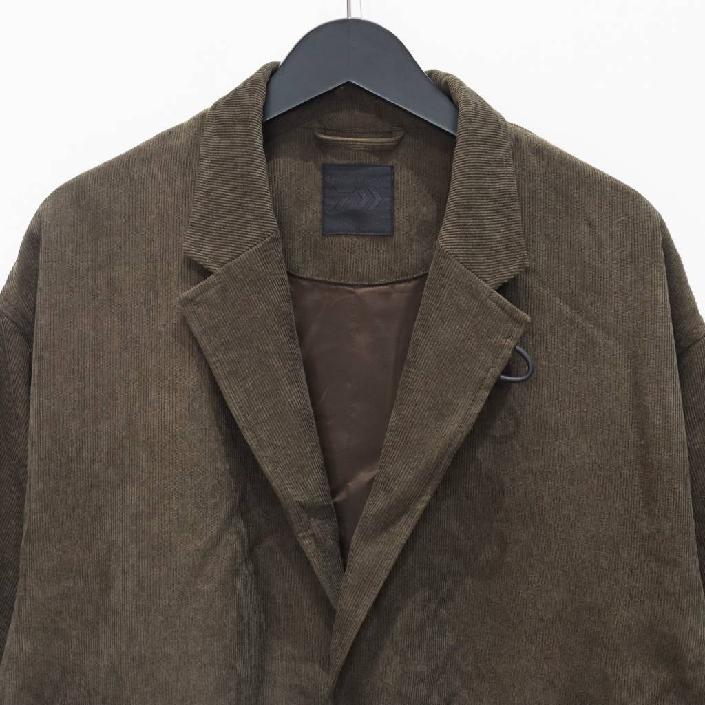 TECH LOOSE 2B JACKET CORDUROY #BROWNKAHKI [BJ-32025W] – cocorozashi