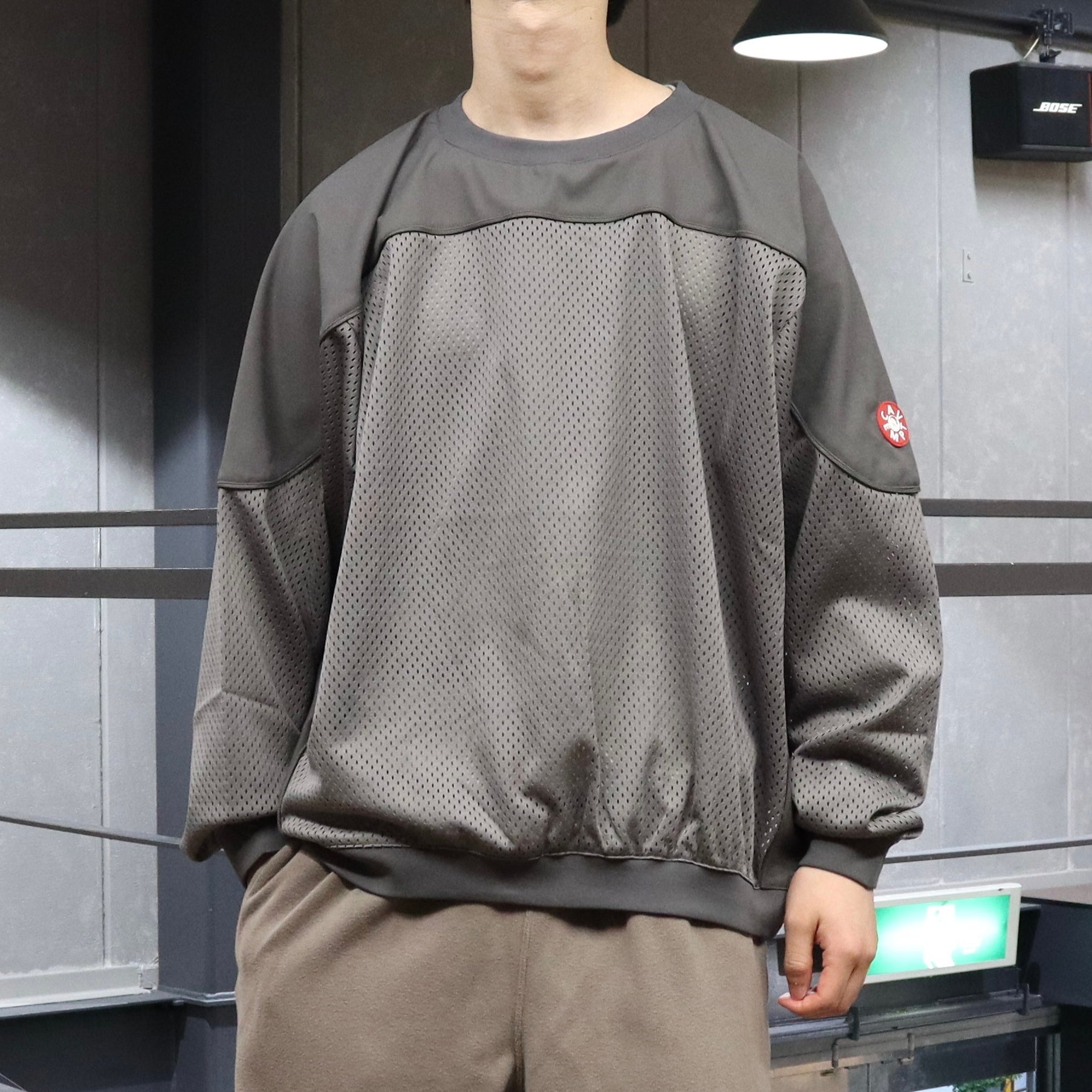 網眼運動圓領衫 #灰色 [CES27CS27]