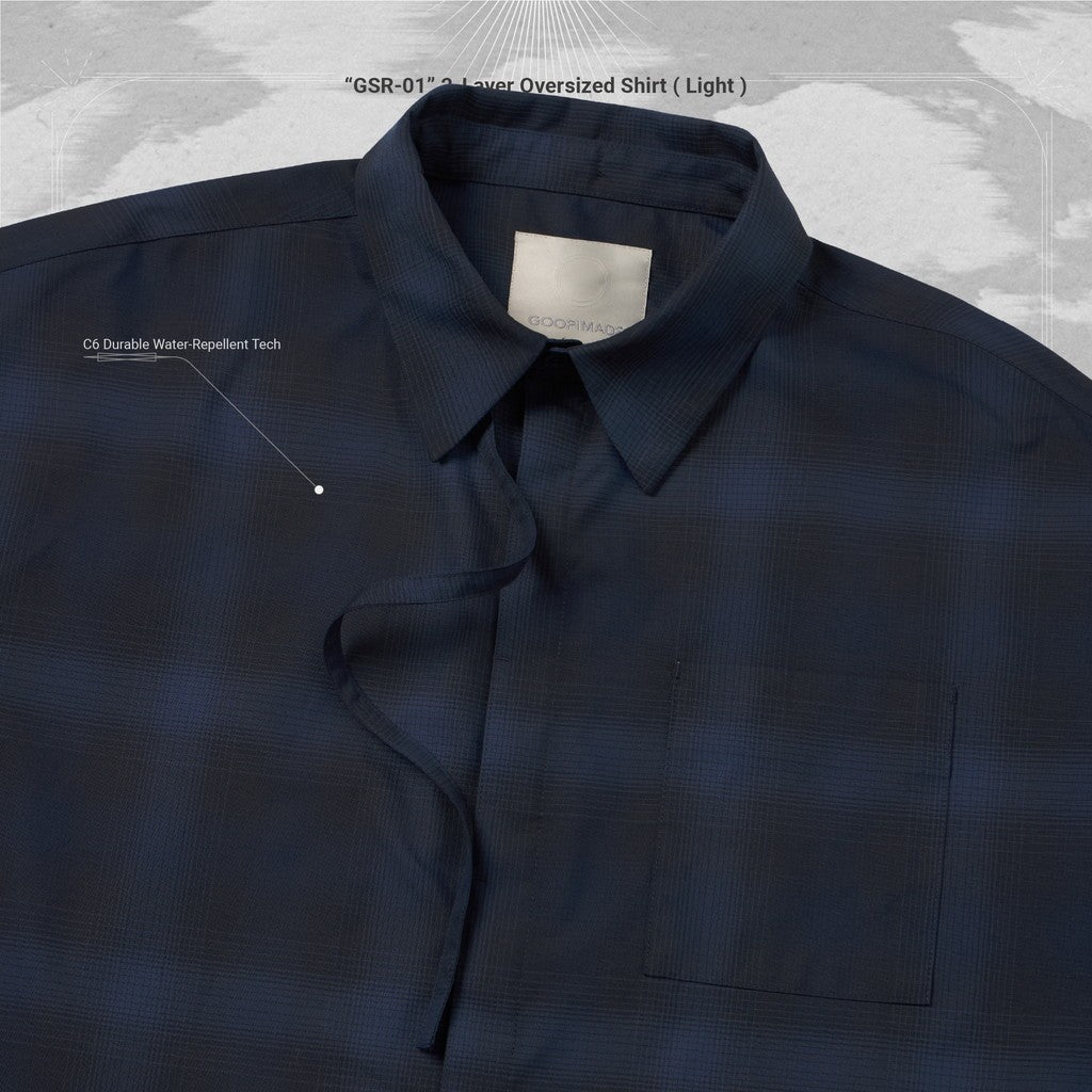 "GSR-01" 雙層寬鬆襯衫（淺色） #BATHYAL [GOOPI-24AW-SEP-01]