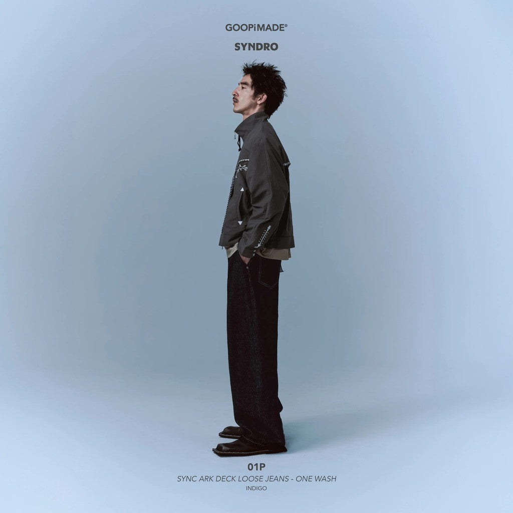 SYNDRO | 01P-SYNC ARK DECK LOOSE JEANS - ONE WASH #Indigo [GOOPI-26SS-JUL-01]
