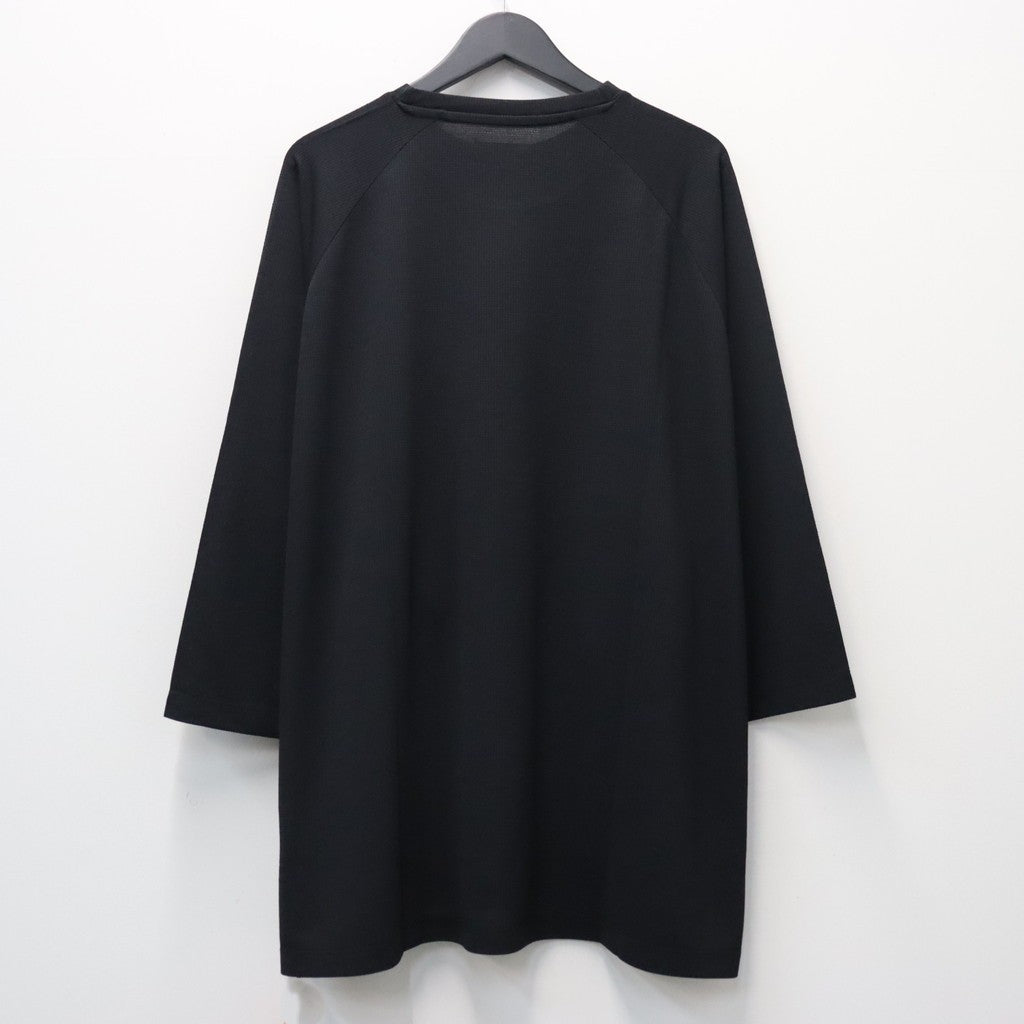 CHIDRY 3/4 SLEEVE T-SHIRT #Black [SU26-T01]