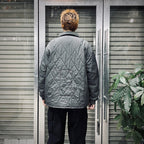 QUILT ZIP JACKET #CHARCOAL [CES26JK10]