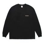 水洗重磅圓領長袖T卹 #黑色 [25FWE-WMT-LT01]
