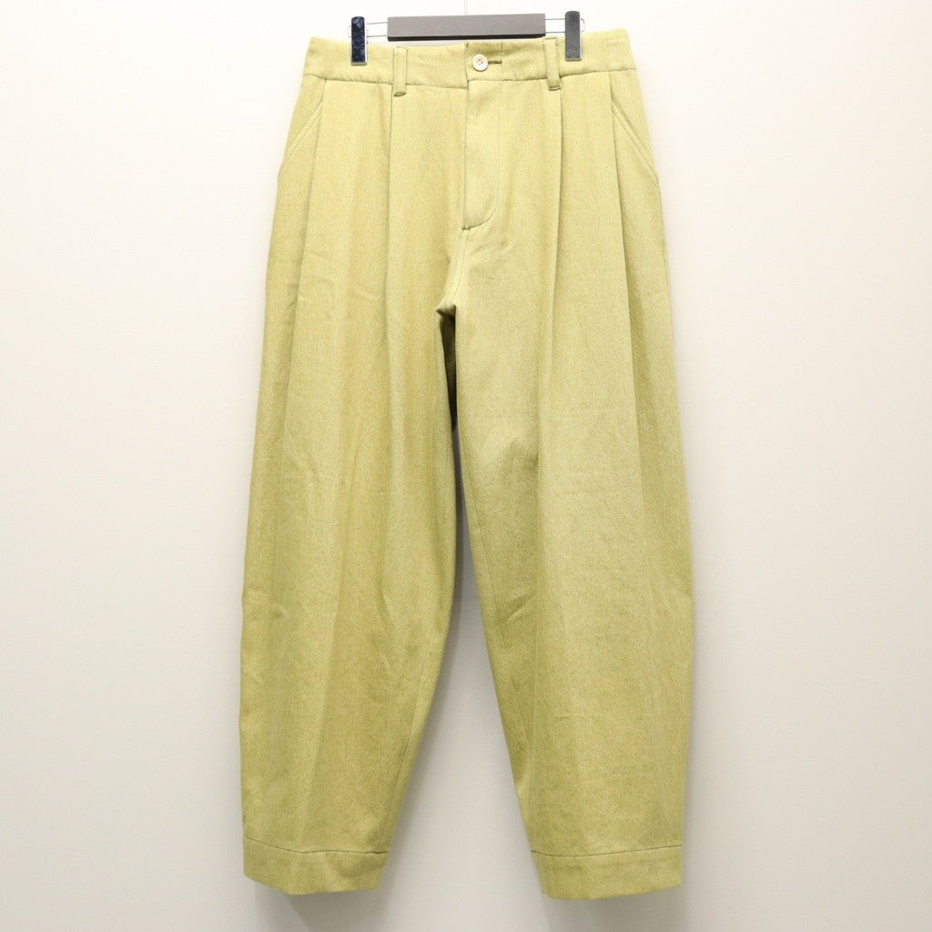 2TUCK WIDE PANTS（DENIM） #PISTACHIO [AY-1026B]