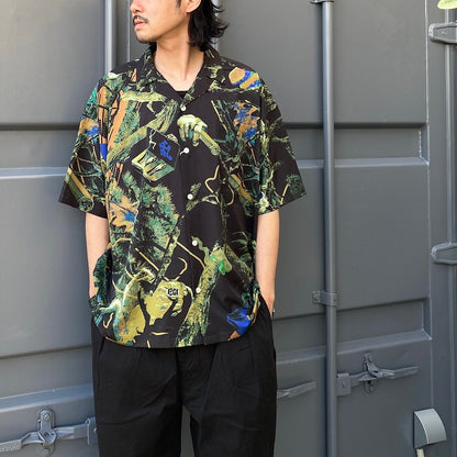 PINE TREE CAMO SHIRT #BLACK [24SS-S02]