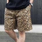 DICKIES | LEOPARD PLEATED SHORT TROUSERS #BEIGE [26SS-WMP-DC03]