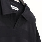 RIDGE BORDER OPEN POLO #Black [SS25-S06]