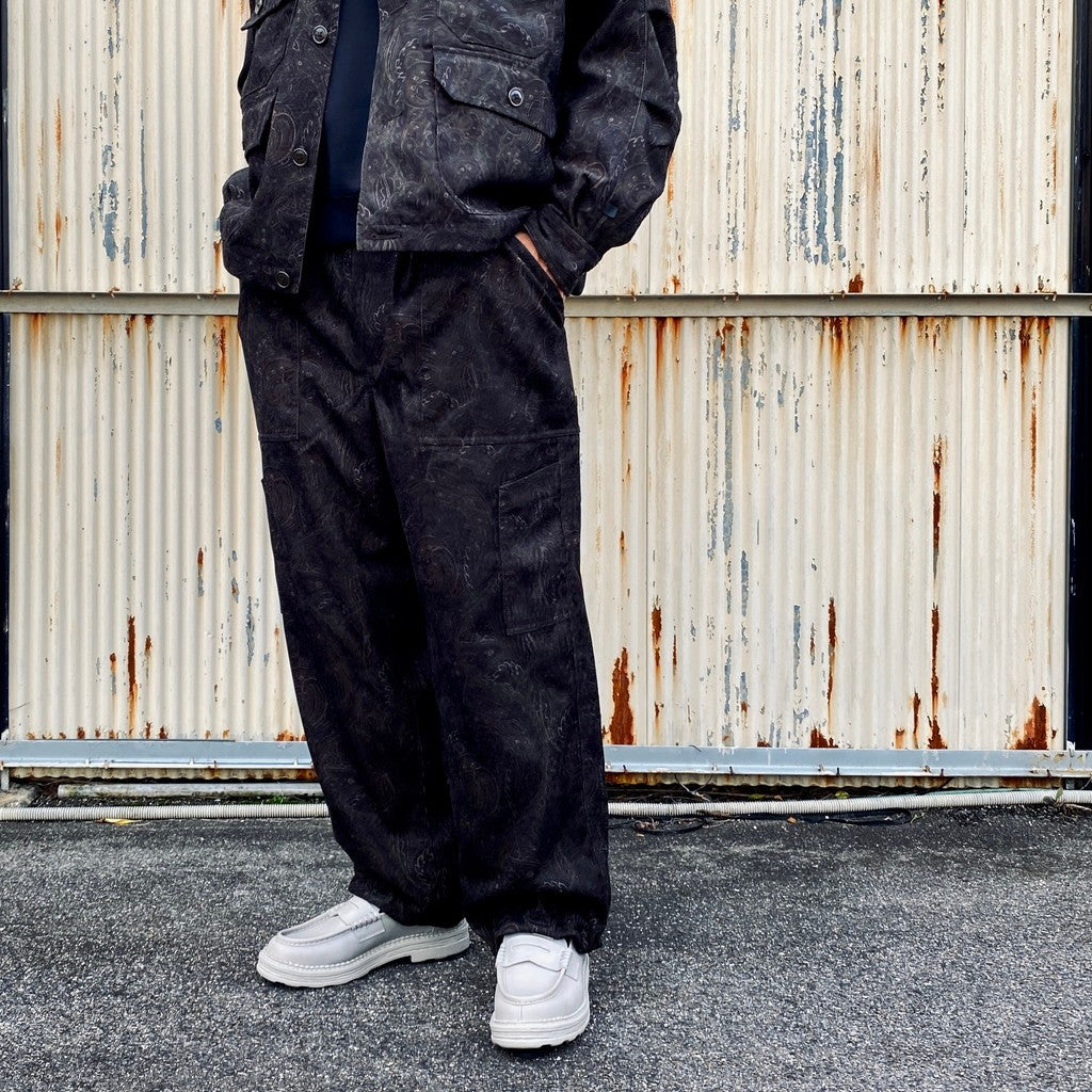 TECH MECHANICS PANTS CORDUROY PAISLEY #D.BROWN [BP-44026W]