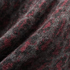 LEOPARD MOHAIR JACQUARD CREW NECK SWEATER #CHARCOAL [26FW-WMK-KN16]