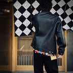 LEATHER TRUCKER JACKET ( TYPE-2 ) #BLACK [25FWE-WMO-BL02]