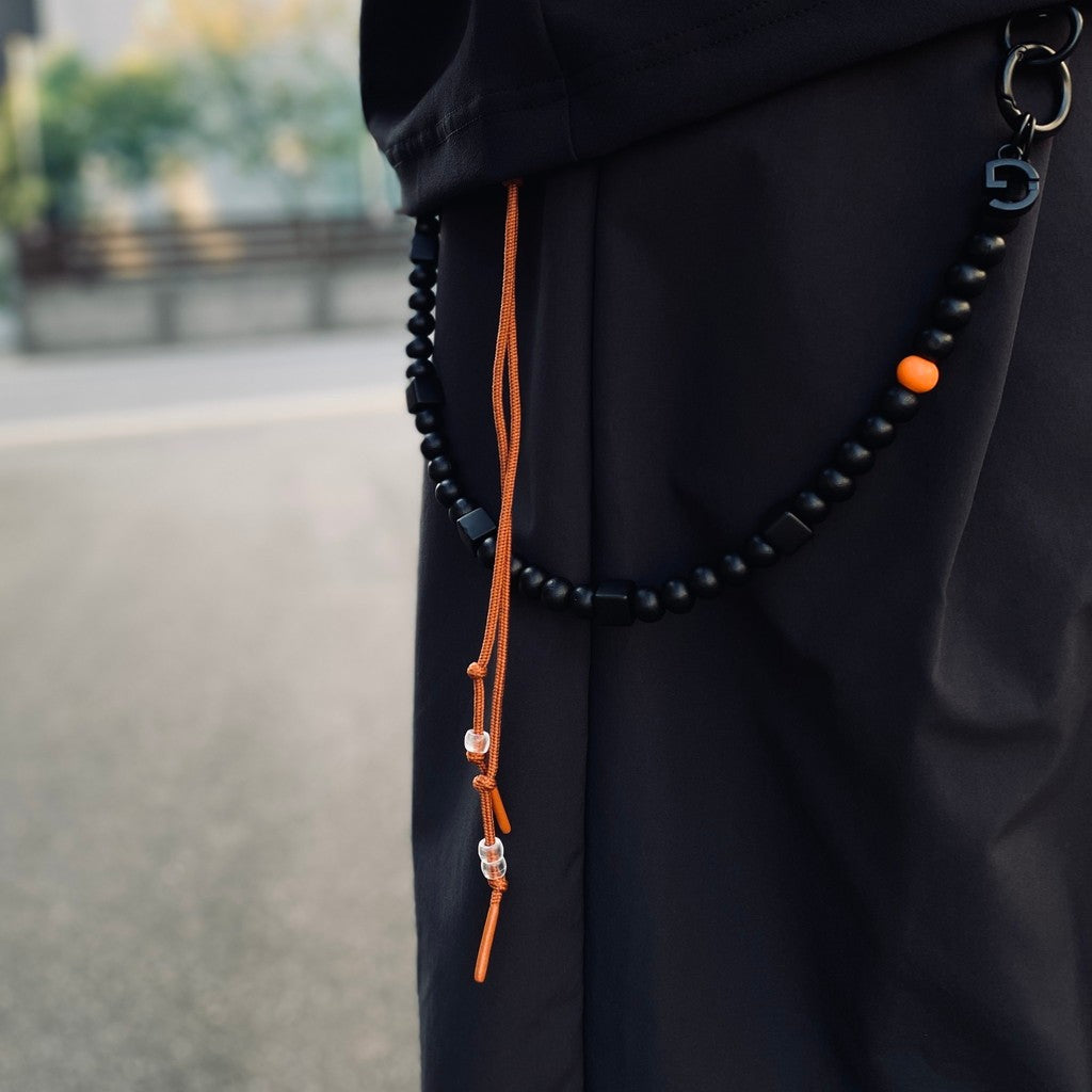 R1C Beaded Trousers Chain #Black [GOOPI-26AW-SEP-04]