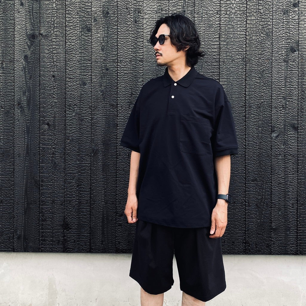 TECH POLO SHIRT S/S #BLACK [BE-37026]