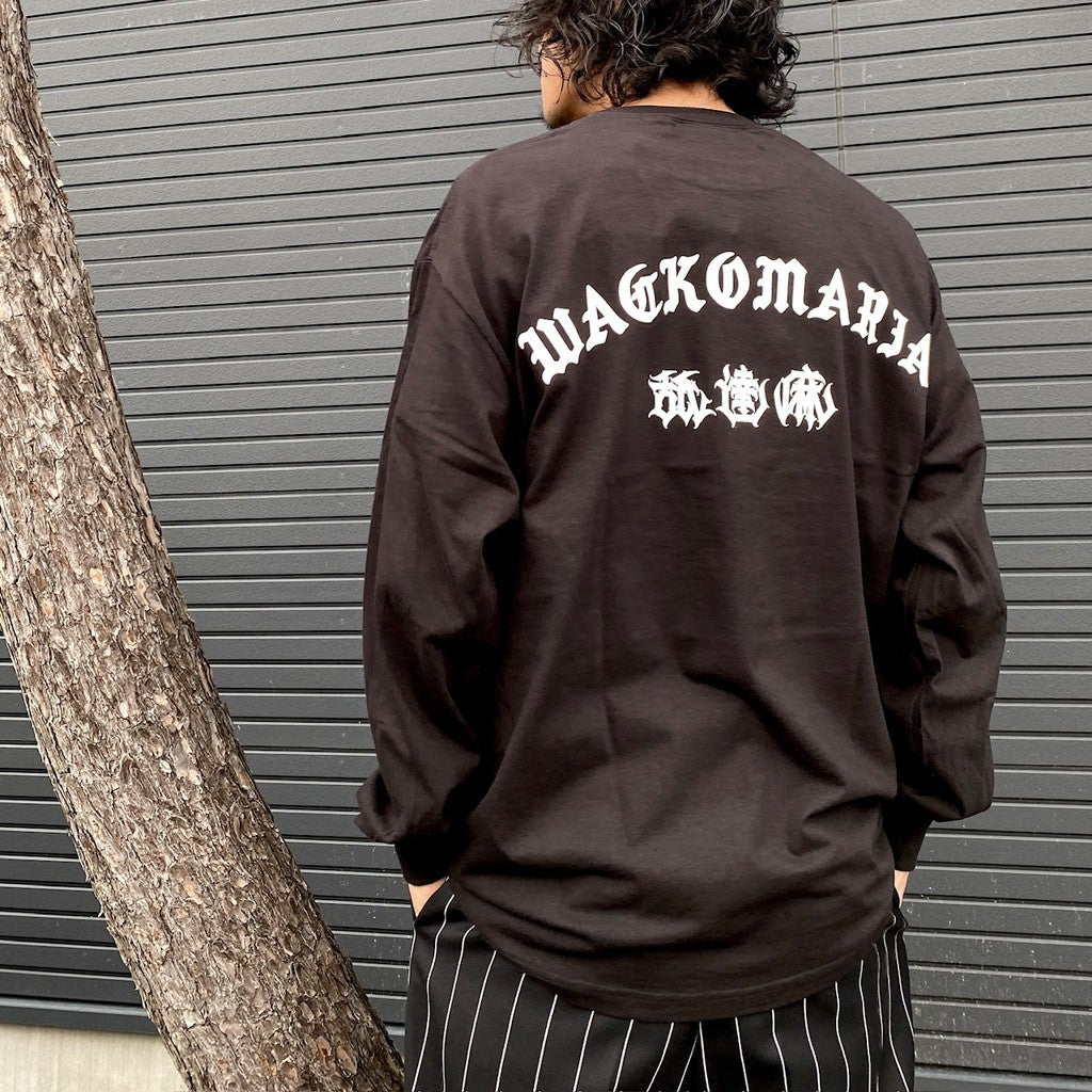 Namedama | HIGHTIMES | CREW NECK LONG SLEEVE T-SHIRT #BLACK [NMD-HIGHTIMES-WM-LT01]