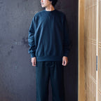 TECH SWEAT CREW FREEDOM SLEEVE #INK BLACK [BE-51026W]