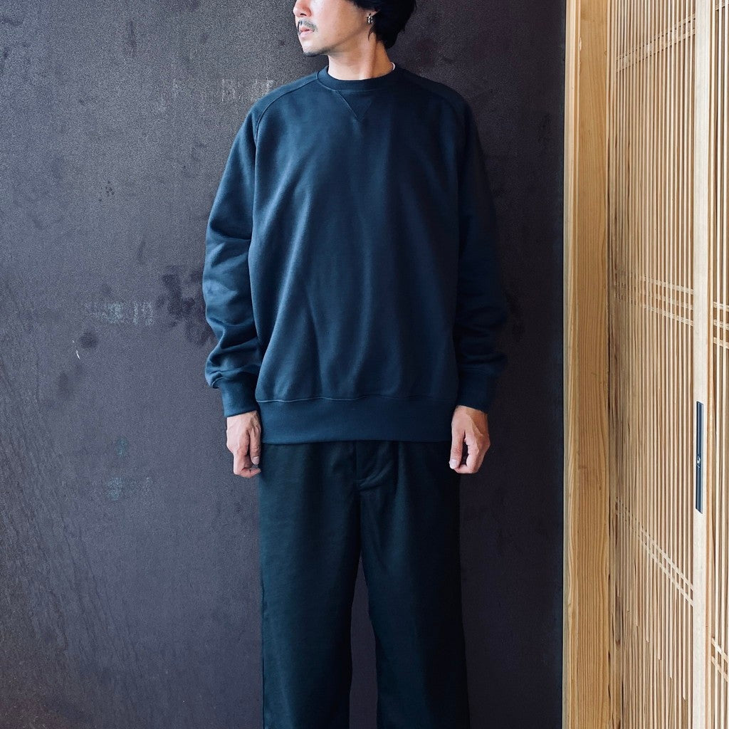 TECH SWEAT CREW FREEDOM SLEEVE #INK BLACK [BE-51026W]