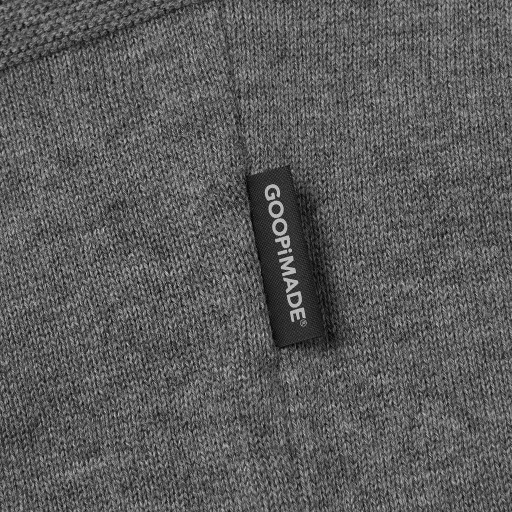 AES | “GAT-01K”棋盤格針織Polo衫 #灰色 [GOOPI-24AW-SEP-03]