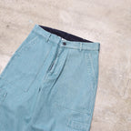 水洗牛仔六口袋工裝褲 #綠色 [SC2420-PN06]