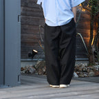 WATERPROOF TECH WOOL WIDE PANTS #Black [FPA03252U0009]