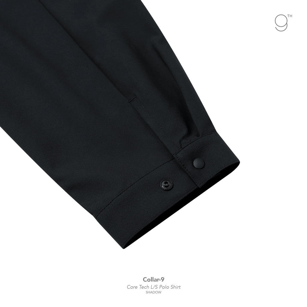 Collar-9 Core Tech 長袖 Polo 衫 #Shadow [GOOPI-25AW-OCT-03]