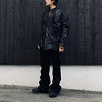 Rustic Edged Easy Rider's (VEGETABLE TANNING PIG LEATHER) #BLACK [M-P1-LW3]