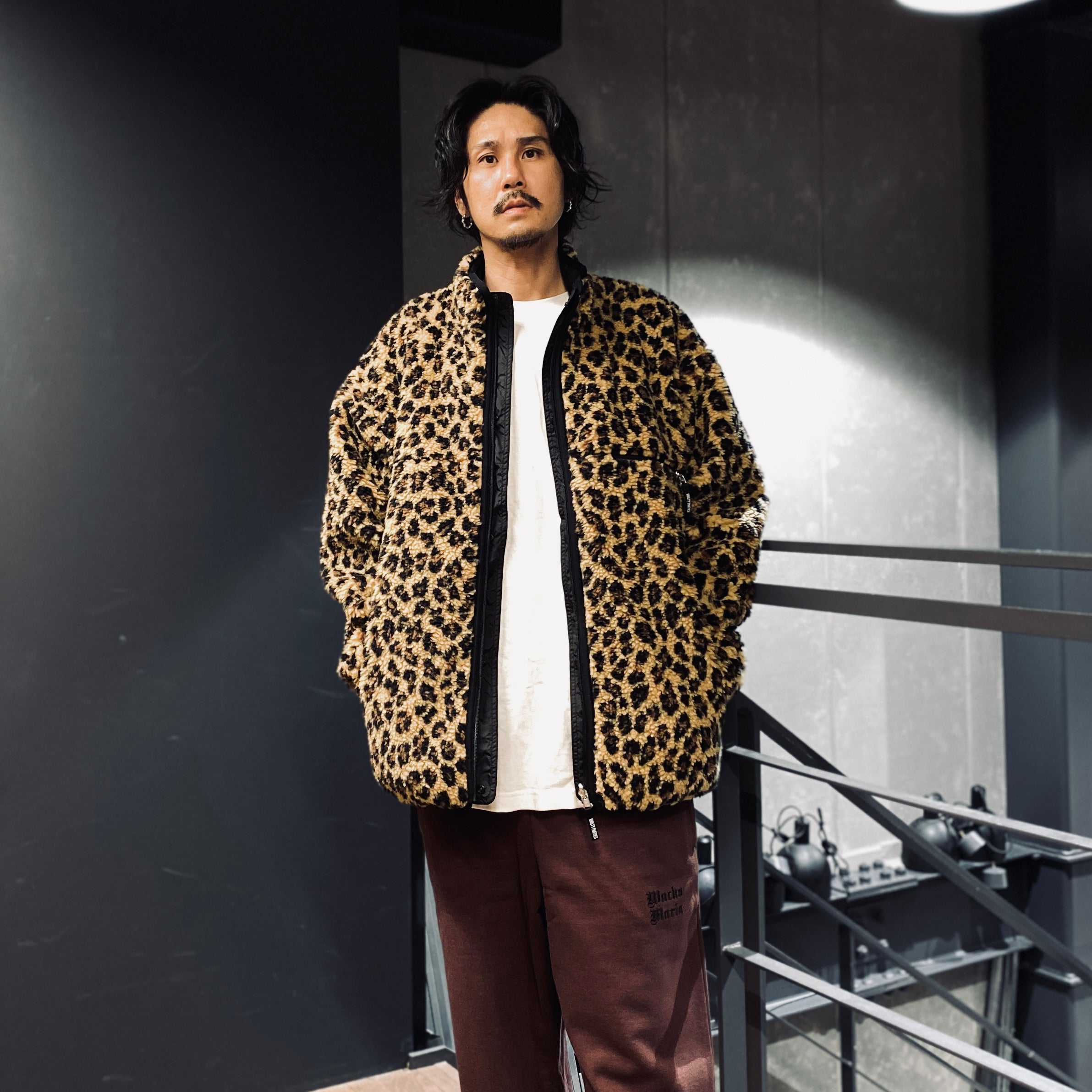 REVERSIBLE LEOPARD BOA JACKET #BEIGE [23FW-WMO-OD06]