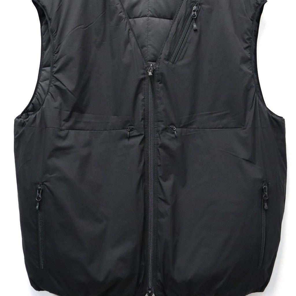 TECH PERTEX REVERSIBLE HIKER VEST (3M撥水中綿) #BLACK [BW-22026W]