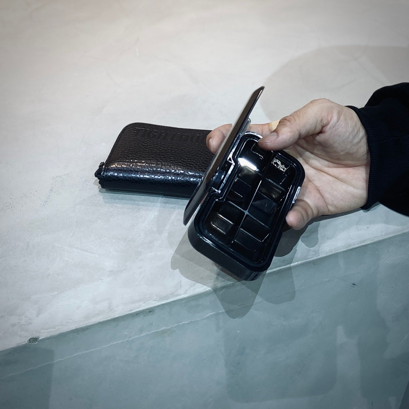 COMPANT PILL CASE #CLEAR BLACK [FW23-A20]