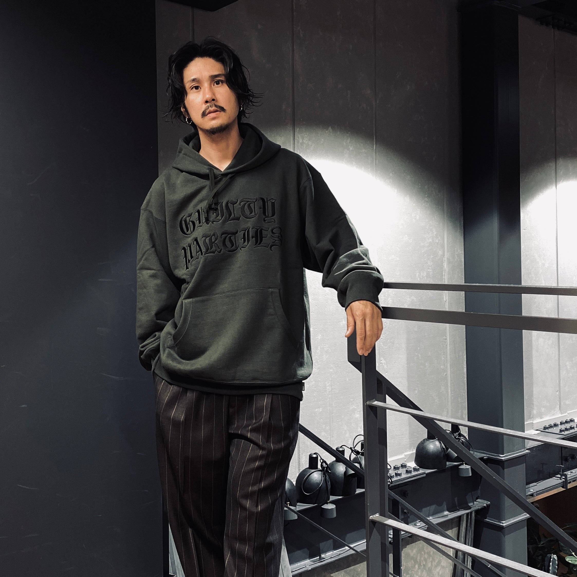 HEAVY WEIGHT PULLOVER HOODED SWEAT SHIRT -TYPE 3- #GREEN [23FW-WMC-SS04]