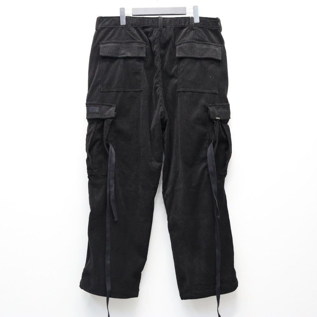 EQUALIZER CORD CARGO PANTS #Black [25FW_B03]