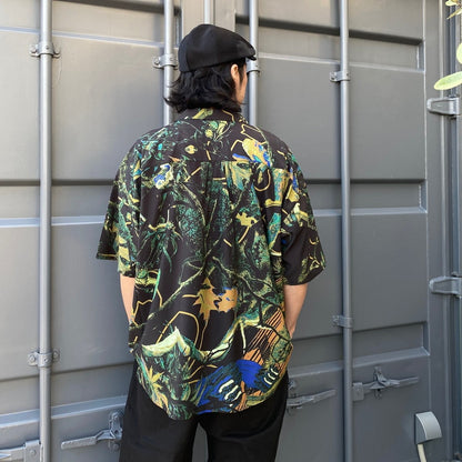 PINE TREE CAMO SHIRT #BLACK [24SS-S02]