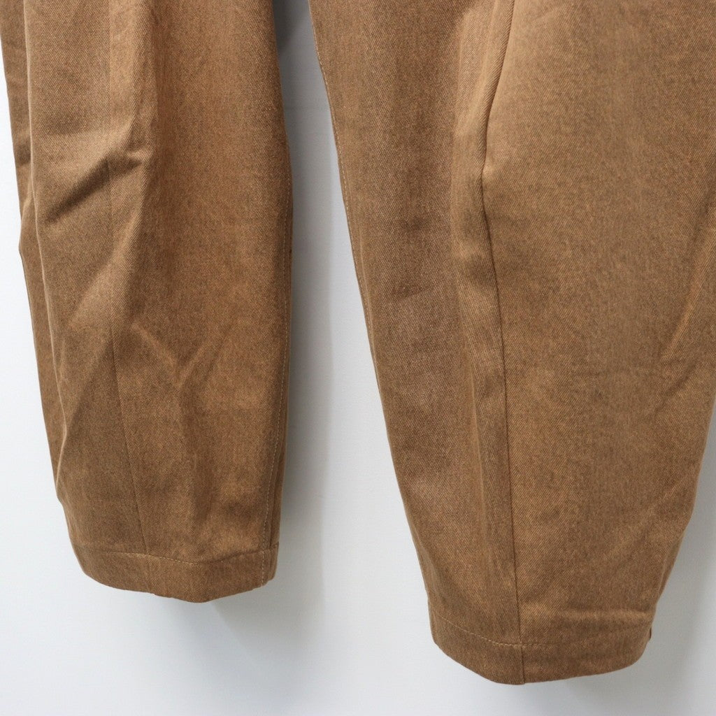 OVERDYE CURVE PANTS #L-BROWN [AY-1019]