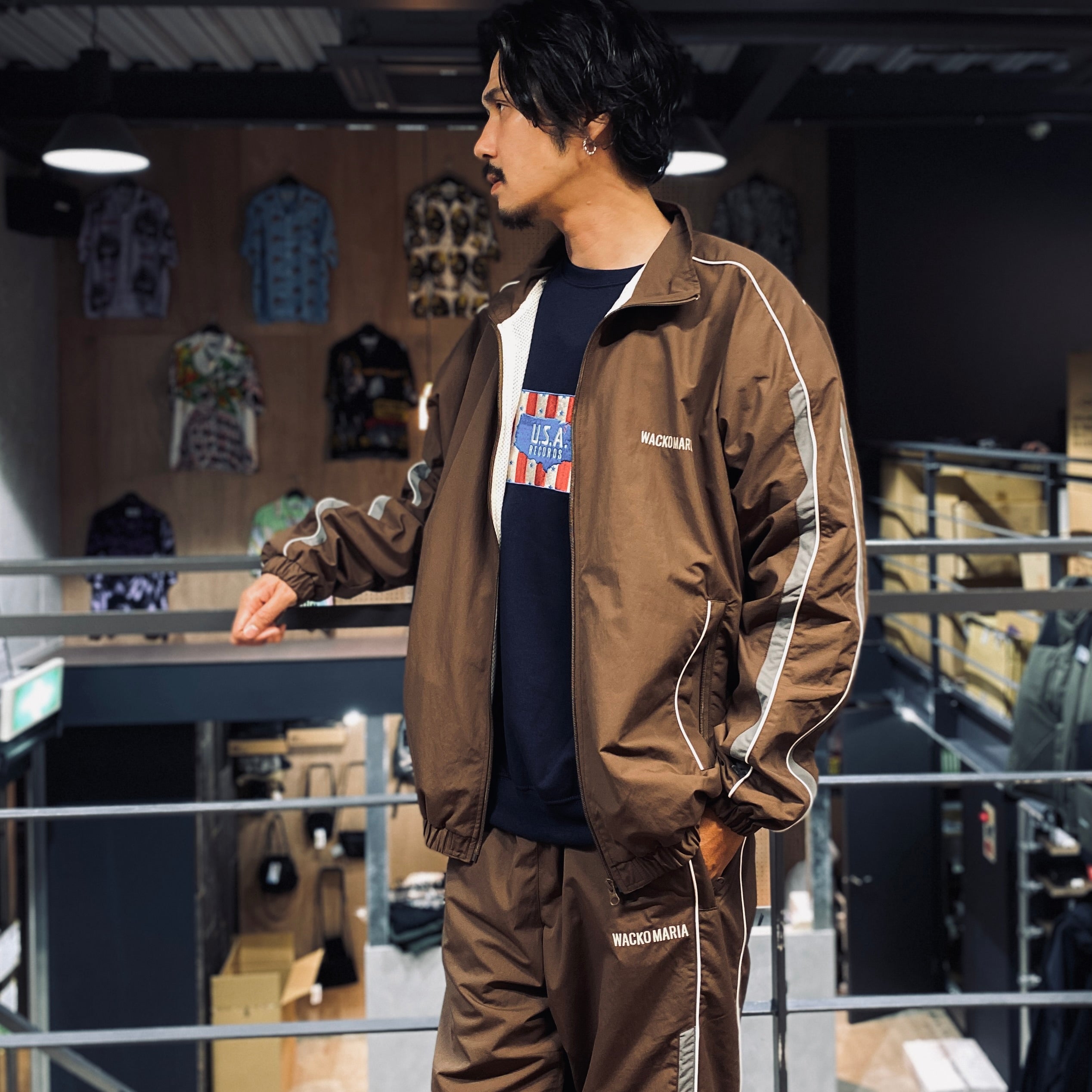 TRACK JACKET #BROWN [23FW-WMO-TJ05]